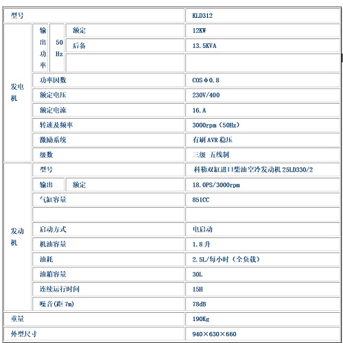 科勒KLD312